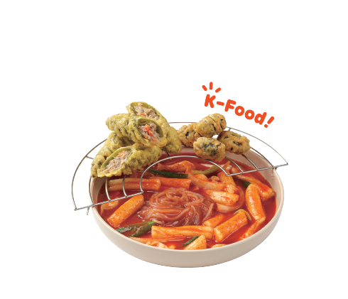 떡볶이 & 튀김 실사이미지