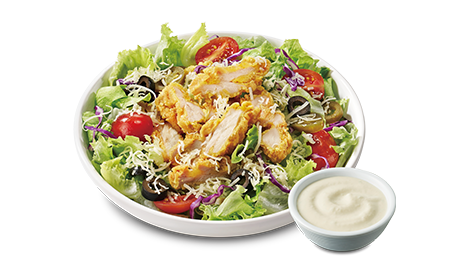 치킨시저샐러드</br>
Chicken Caesar Salad